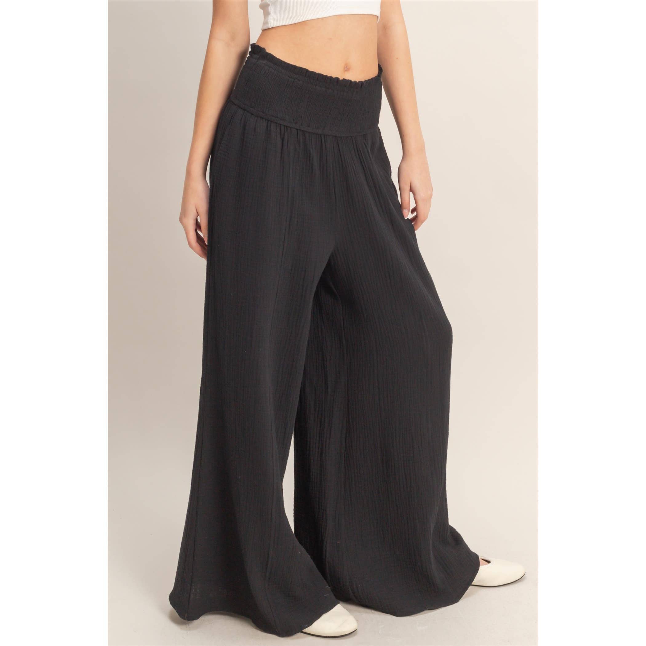 The Jessie Wide-Leg Pants (S-L)(2 Colors)
