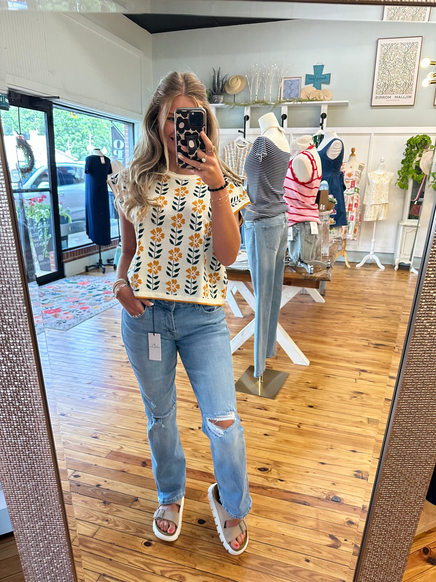 The Floral Knit Top (S-XL)