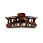 TELETIES - Open Hair Clip | Small | Tortoise