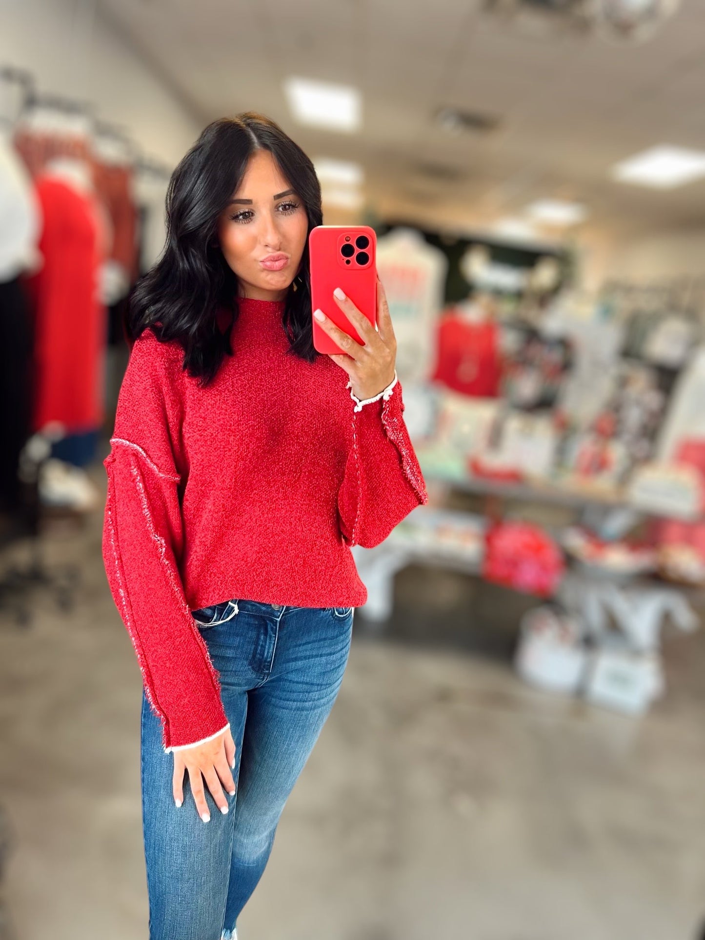 The Lilly Chenille Sweater (S/M, L/XL) (4 COLORS)