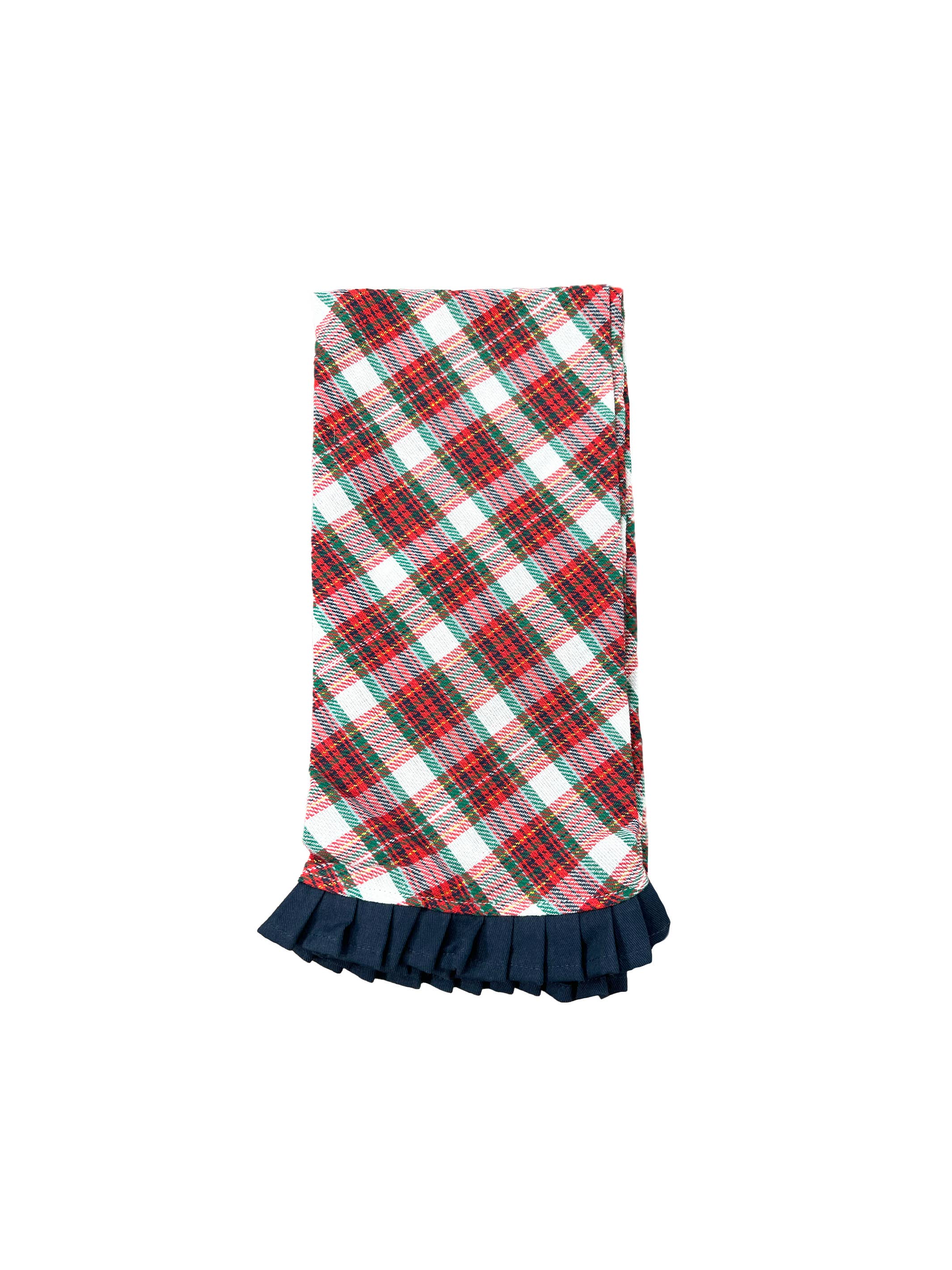 Mary Square - Tea Towel | Holiday Plaid