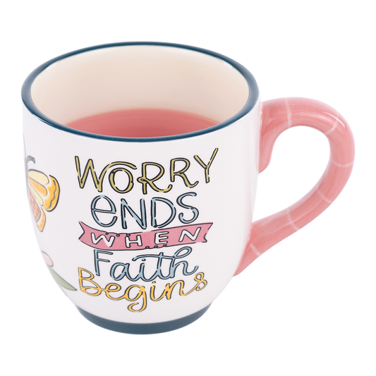 Glory Haus - Worry Ends When Faith Begins Mug