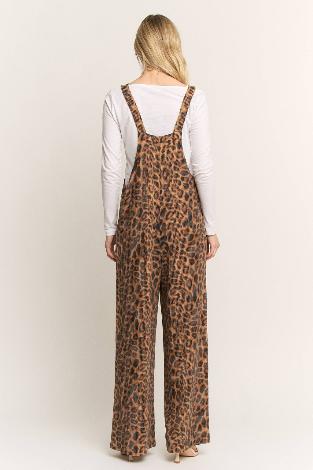 The Leopard Ribbed Jumpsuit/Overalls (S-L)