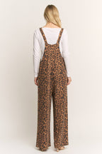 The Leopard Ribbed Jumpsuit/Overalls (S-L)