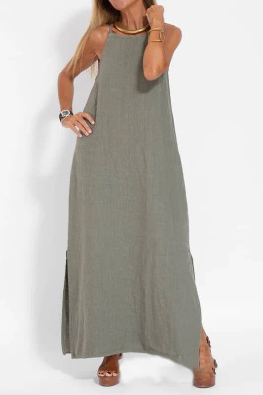 Boho Love Olive Maxi Dress (S-2X)