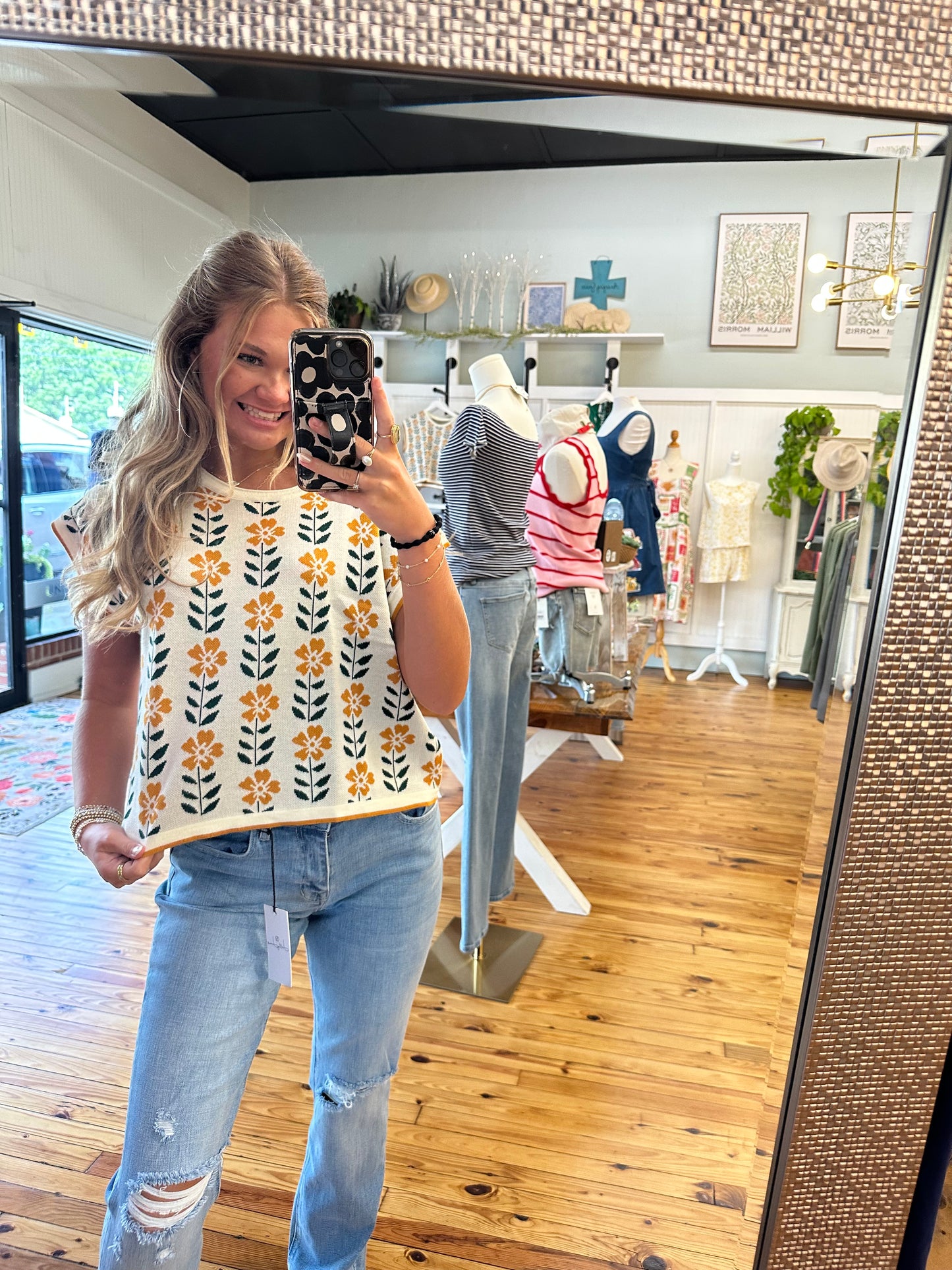 The Floral Knit Top (S-XL)