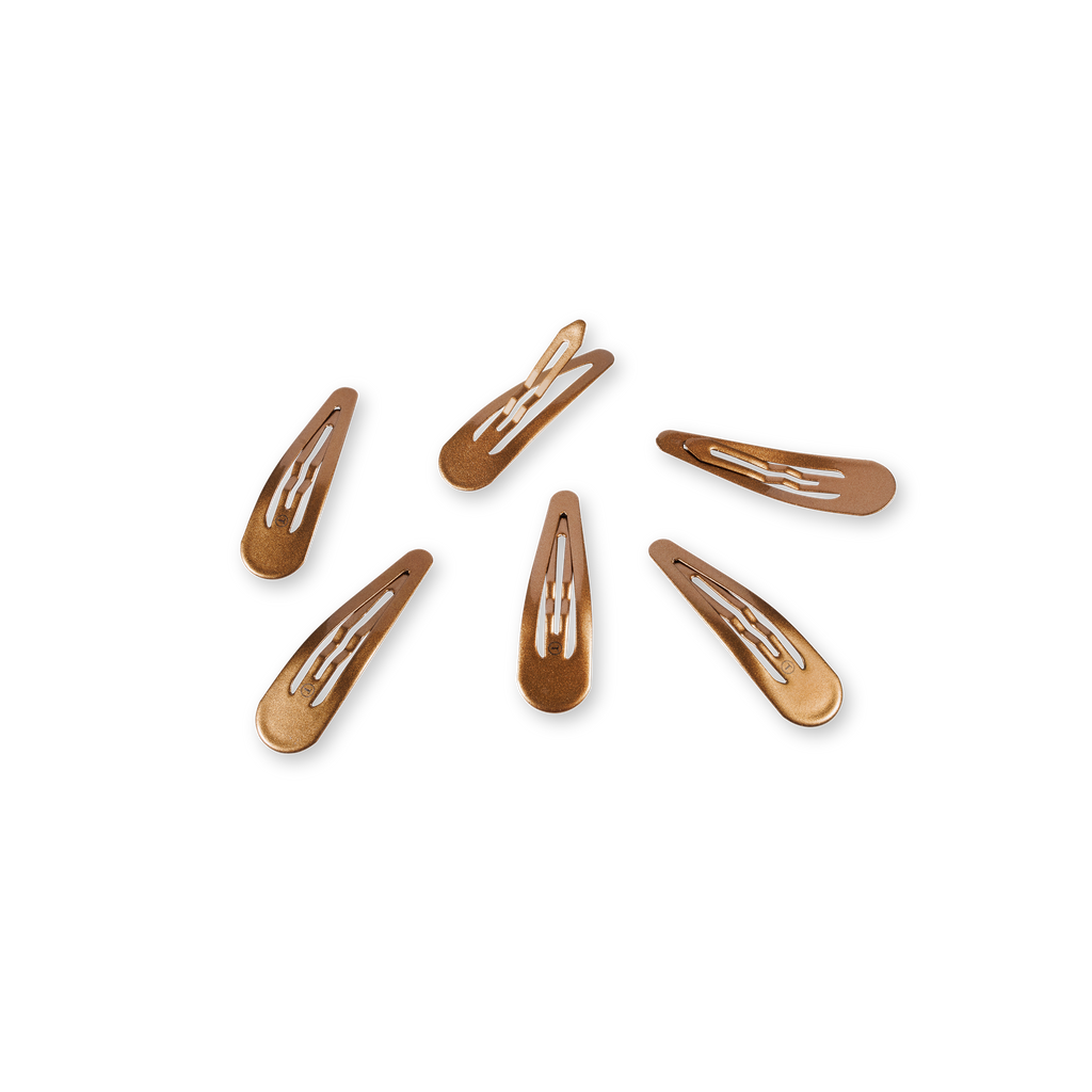 TELETIES - Snap Clip | Bronze | 6 Count