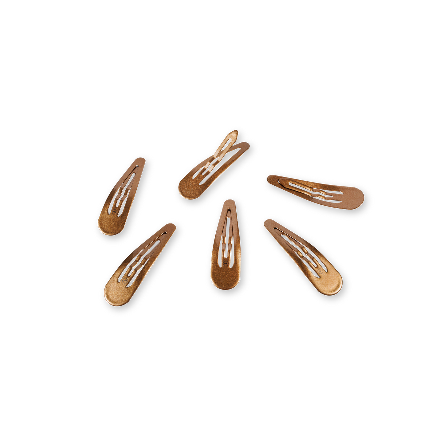 TELETIES - Snap Clip | Bronze | 6 Count