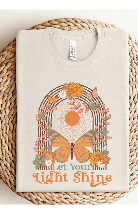 Let Your Light Shine Graphic Tee (Small-3X)