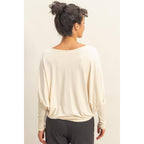 Dolman Long Sleeve Top (S-L)