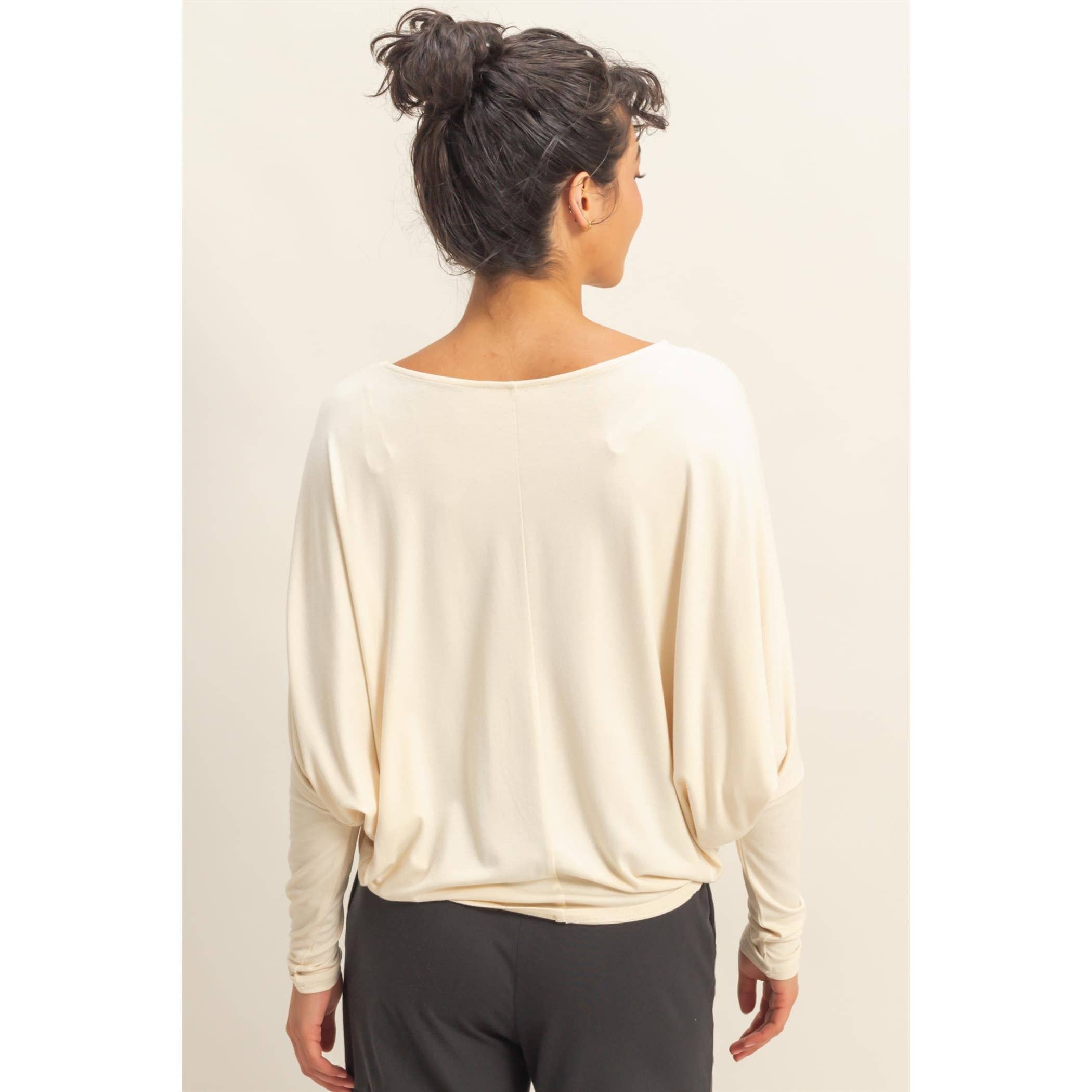 Dolman Long Sleeve Top (S-L)