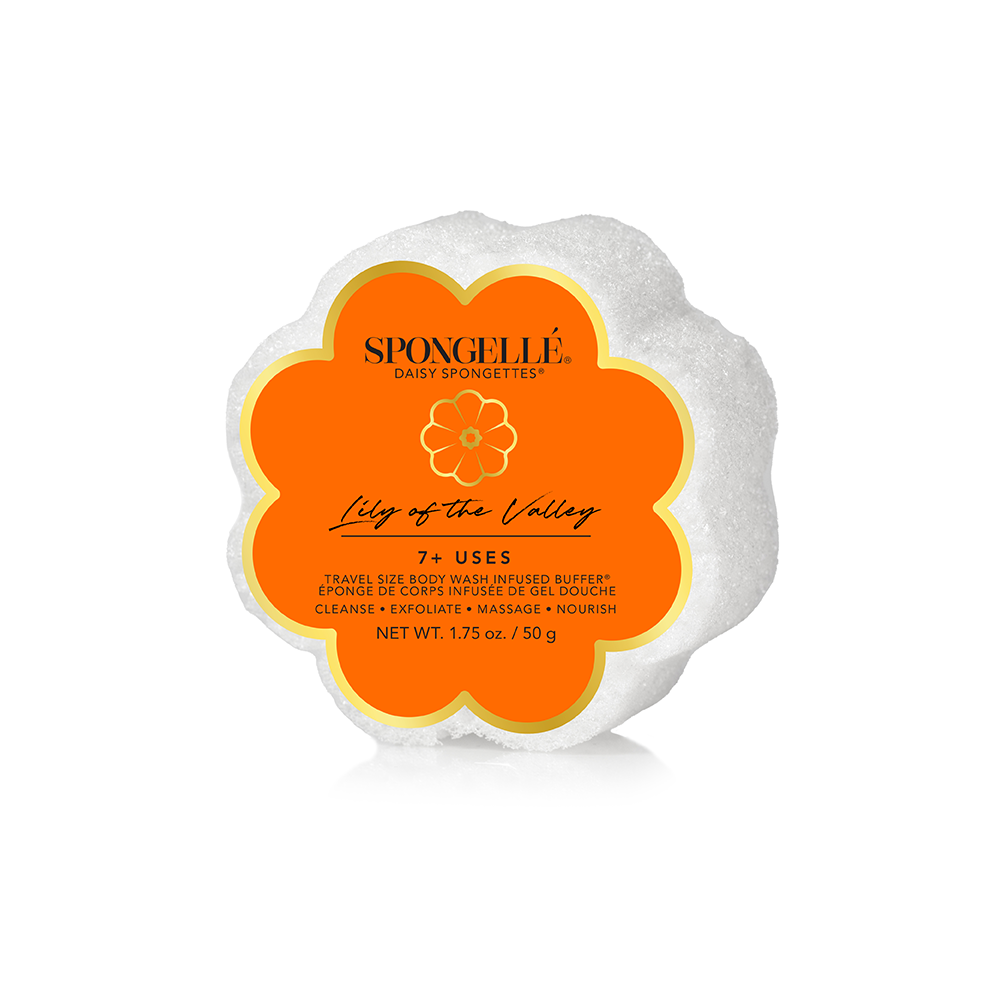 Spongellé - Lily of the Valley Daisy Spongette  | Soap Sponge | Soapy