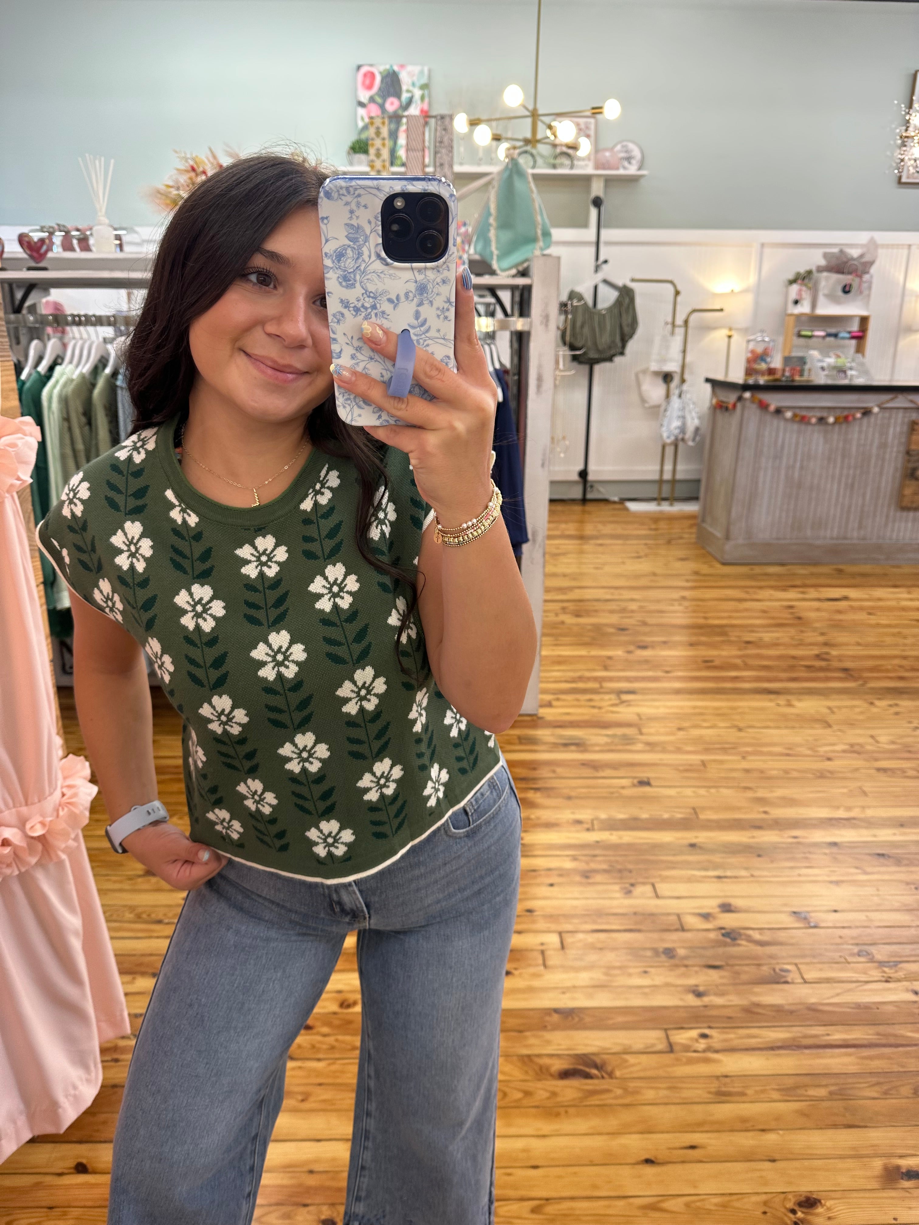 The Floral Knit Top (S-XL)
