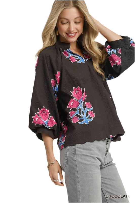 SALE! The Jennie Blouse (S-2X)