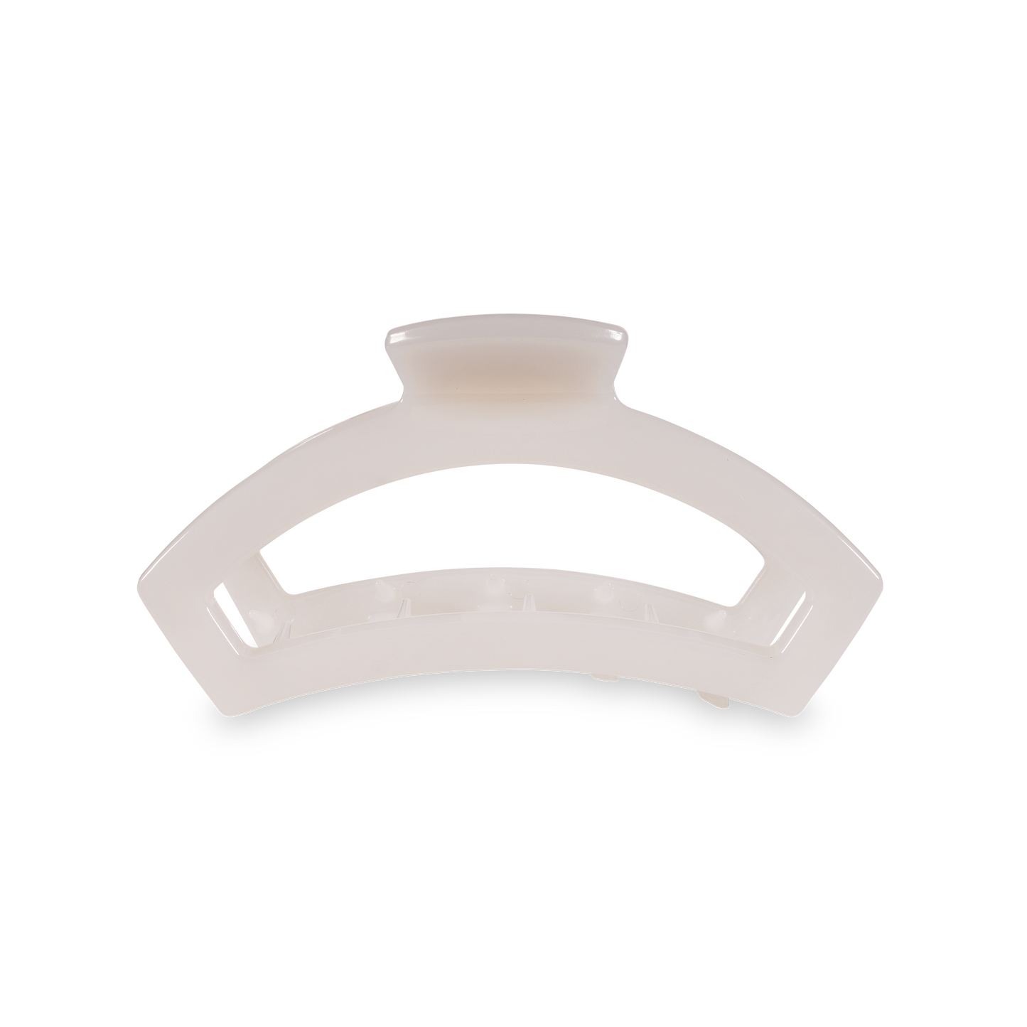 TELETIES - Open Hair Clip | Medium | Coconut White