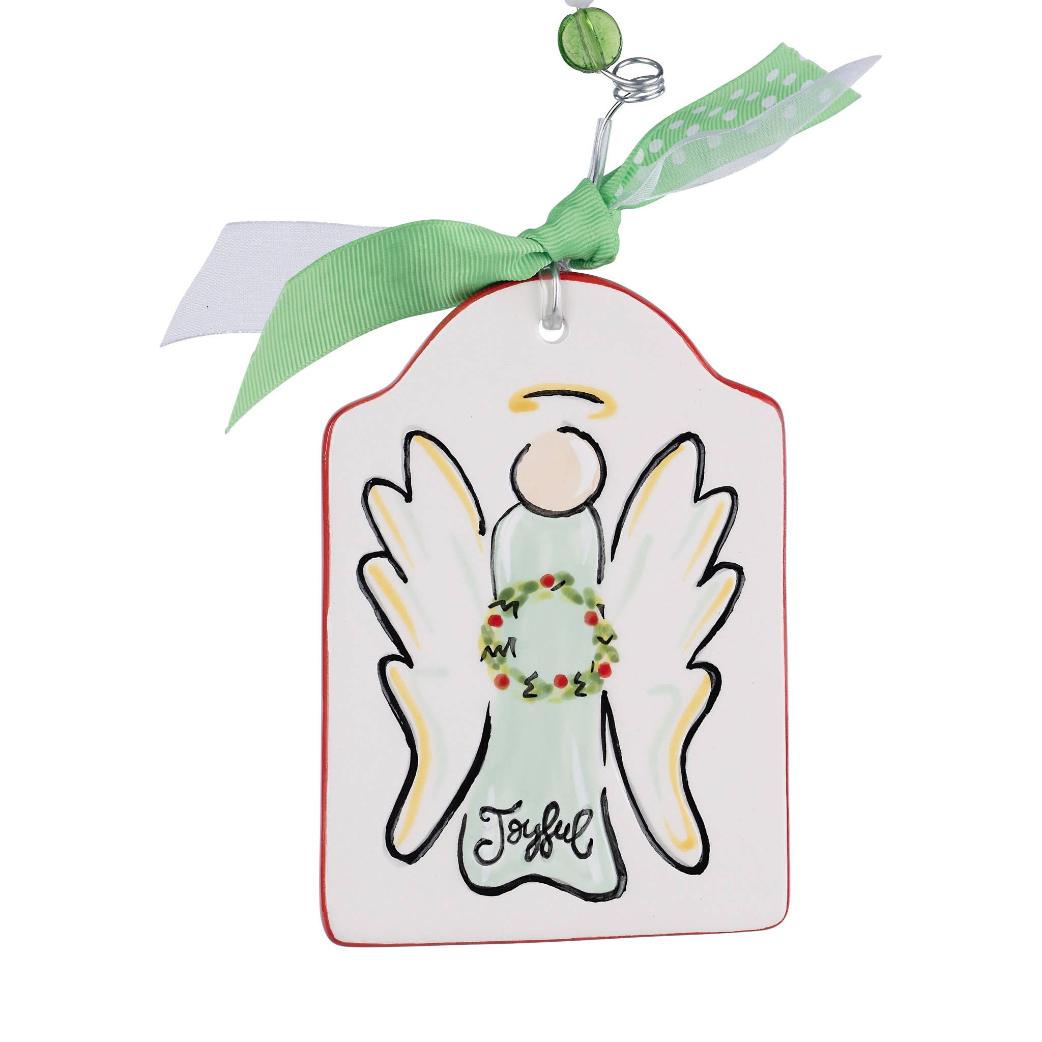 Glory Haus - Joyful Angel Flat Christmas Ornament