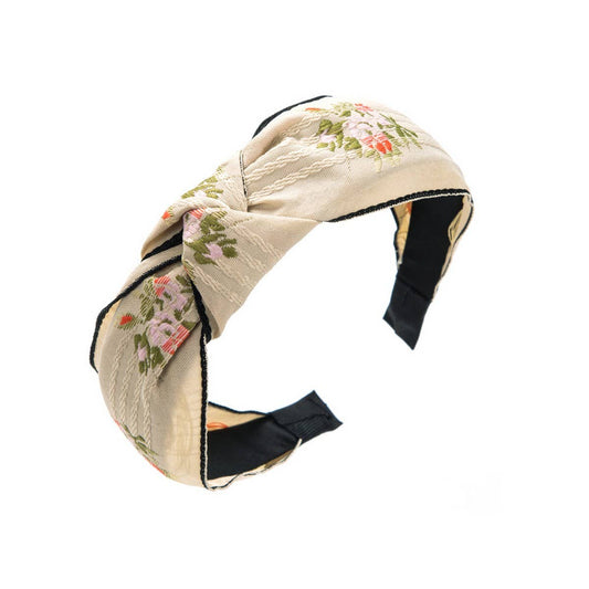 Cross Embroidery Headband