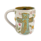 Glory Haus - Cross and Flowers Mug