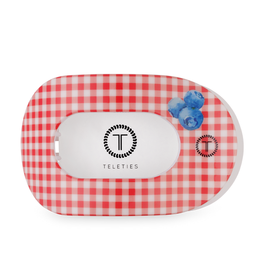 TELETIES - Flat Round Hair Clip | Large | Blueberry Farms