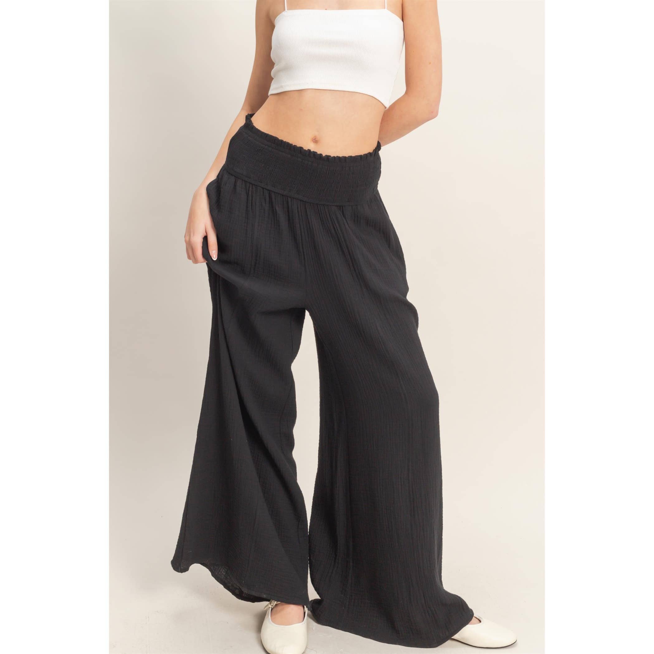 The Jessie Wide-Leg Pants (S-L)(2 Colors)