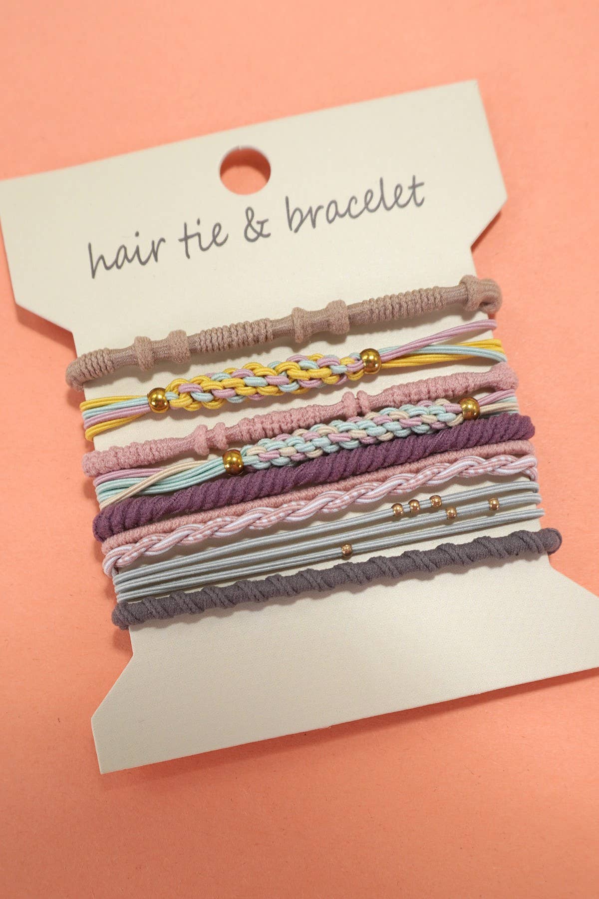 BOHO DUAL FUNCTION KNOT BRACELET HAIR TIES (Pastel)