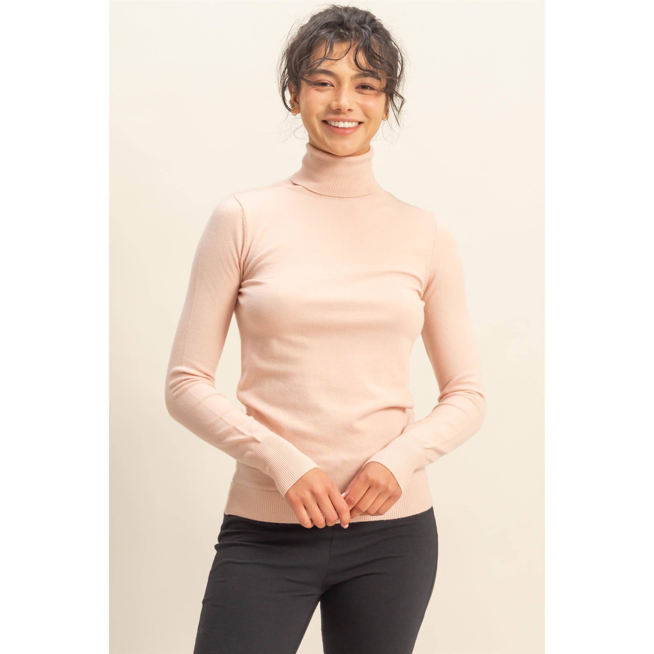 Turtleneck Sweater Top (S-L)