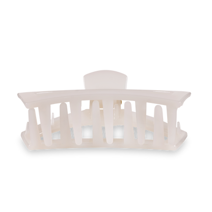 TELETIES - Open Hair Clip | Large | Coconut White