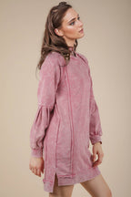 The Lindie Mineral Washed Casual Mini Dress (S-L)(2 Colors)