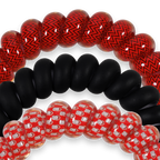 TELETIES - Spiral Hair Coils | Large | Go Dawgs! Hair Ties