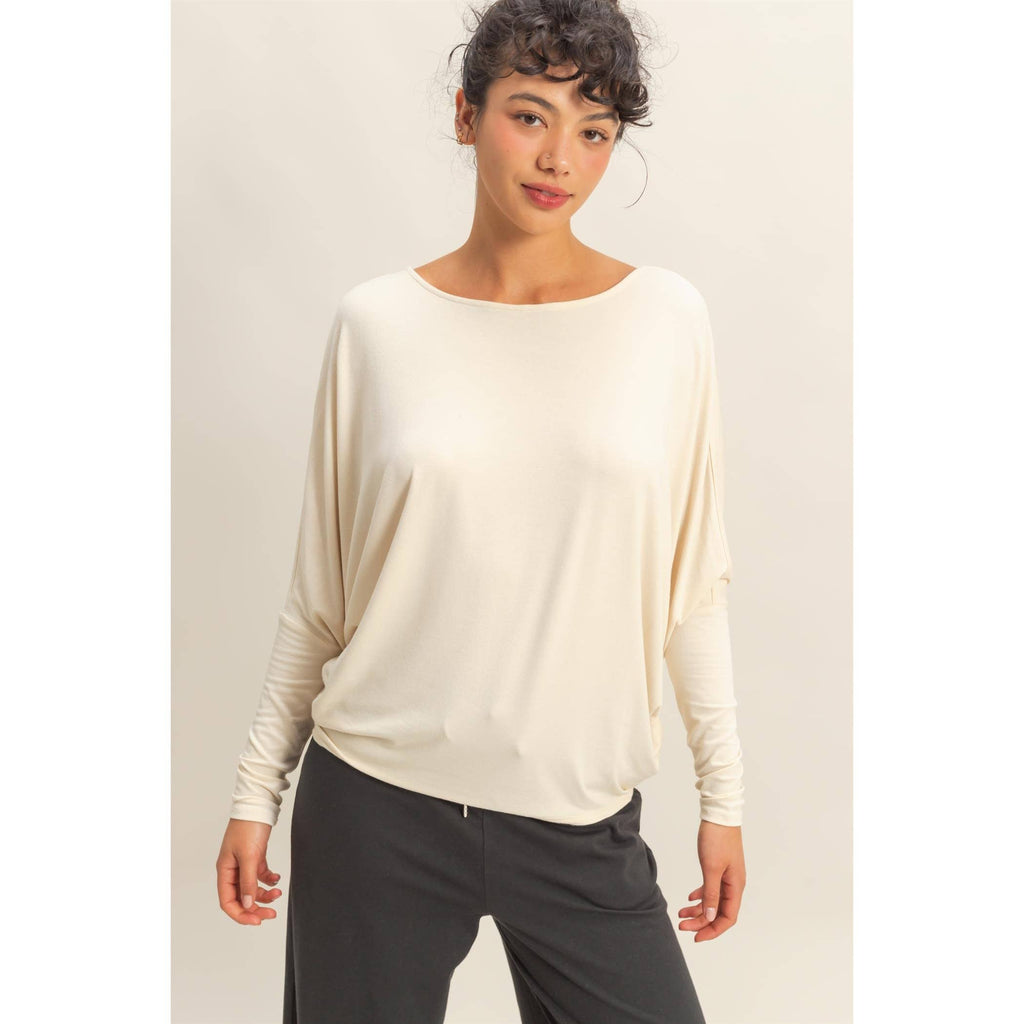 Dolman Long Sleeve Top (S-L)