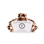 TELETIES - Open Hair Clip | Small | Blonde Tortoise