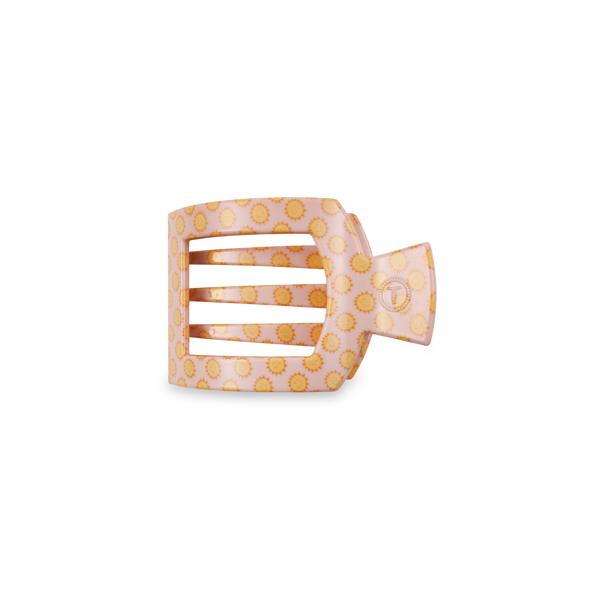 TELETIES - Square Flat Hair Clip | Small | Sunny Days Ahead