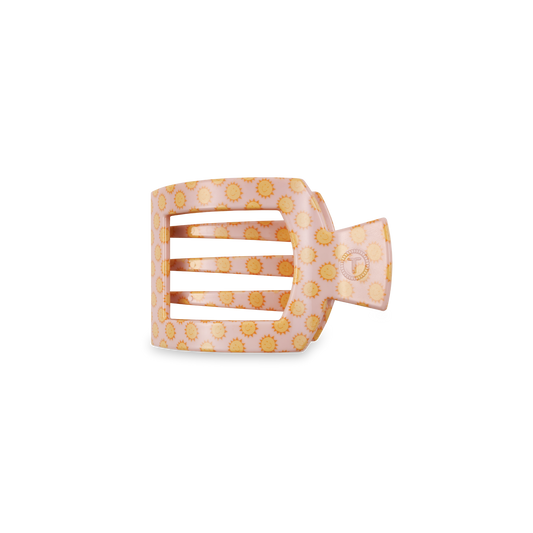 TELETIES - Square Flat Hair Clip | Small | Sunny Days Ahead