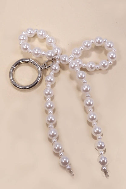 PEARL BOW🎀KEYCHAIN BAG CHARM