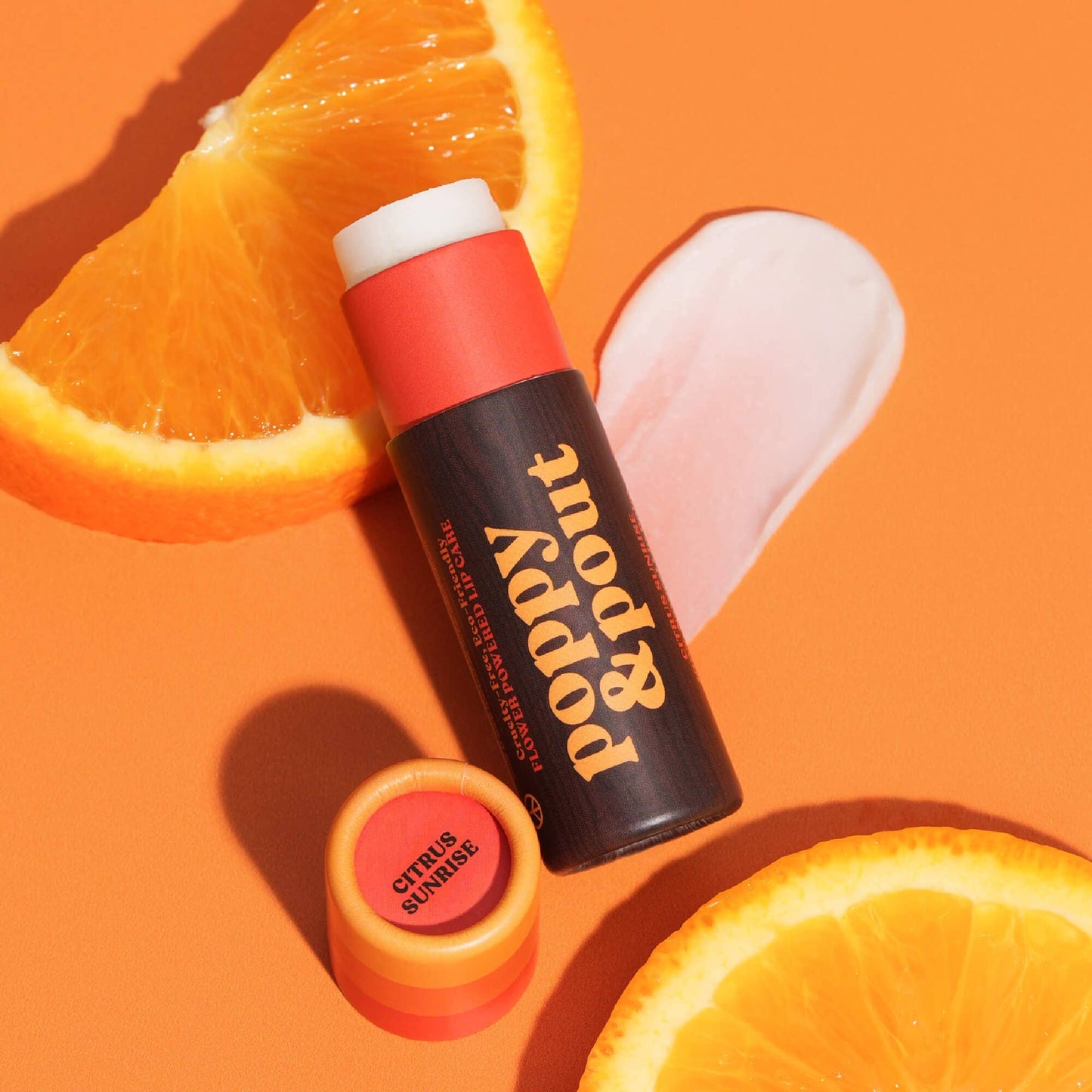 Poppy & Pout - Lip Balm, Retro Surf, Citrus Sunrise