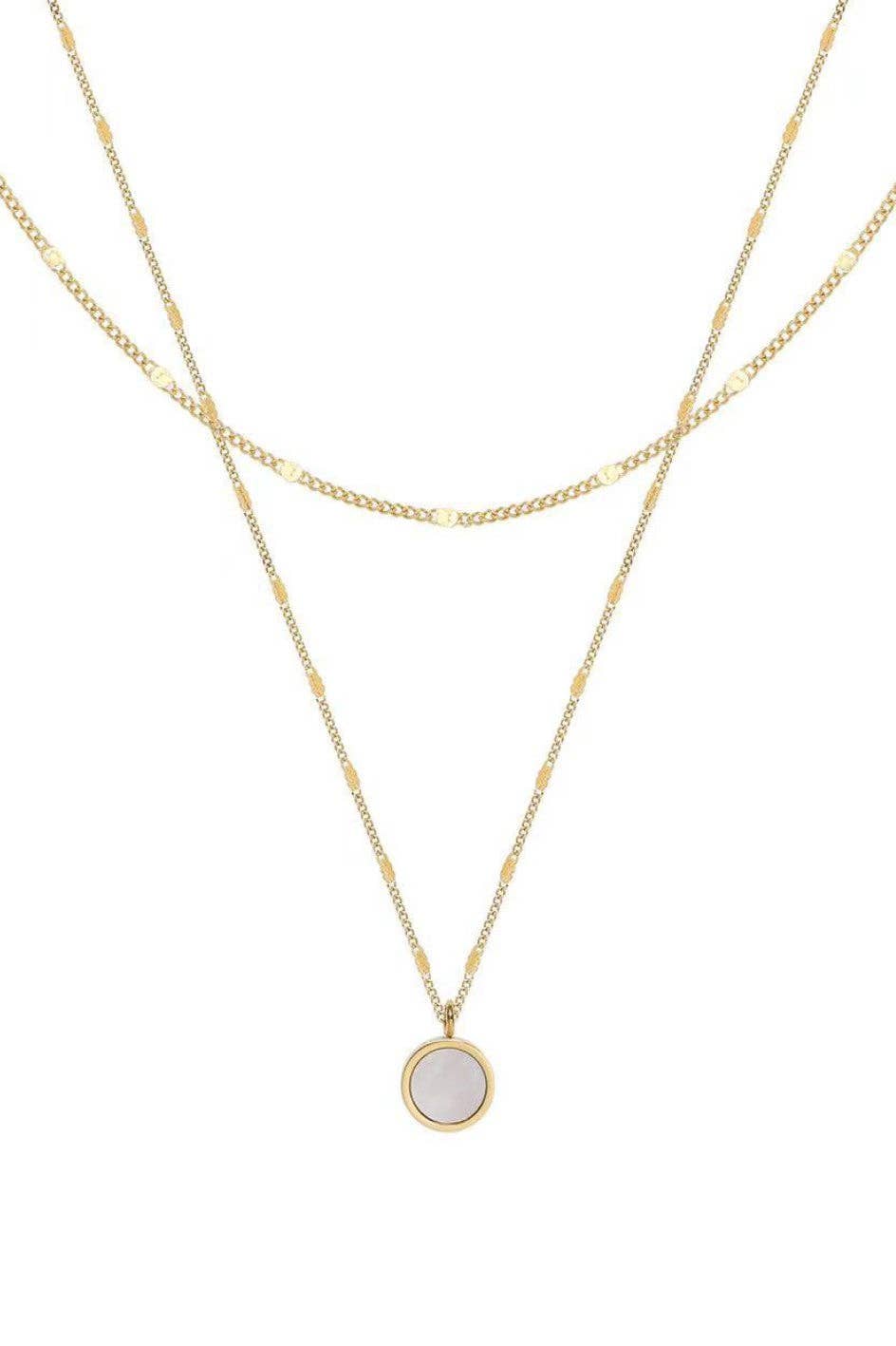 18K Gold Plated Waterproof Stainless Steel Chain Necklace