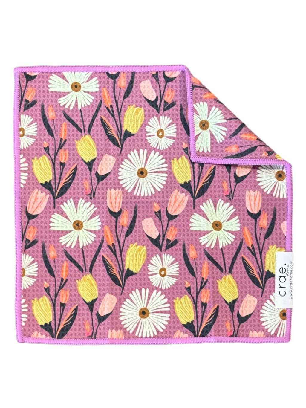 Crae.Home - Wings/Flower Farm: Double Sided-Dish Towel/Dish Cloth Set
