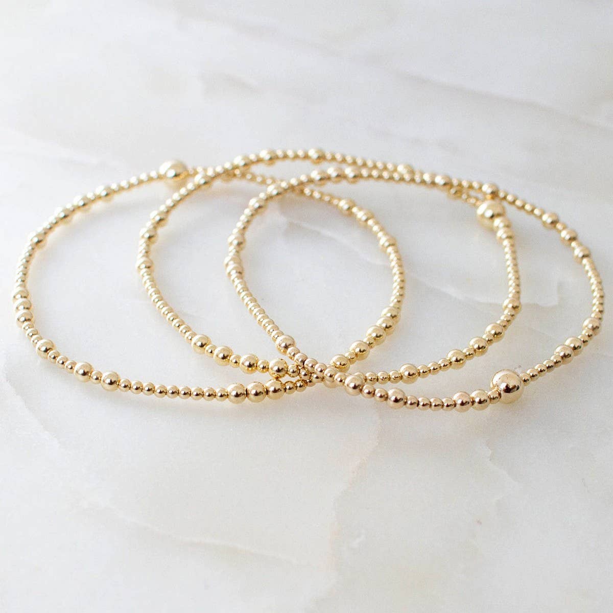 Gold Beaded Bracelet