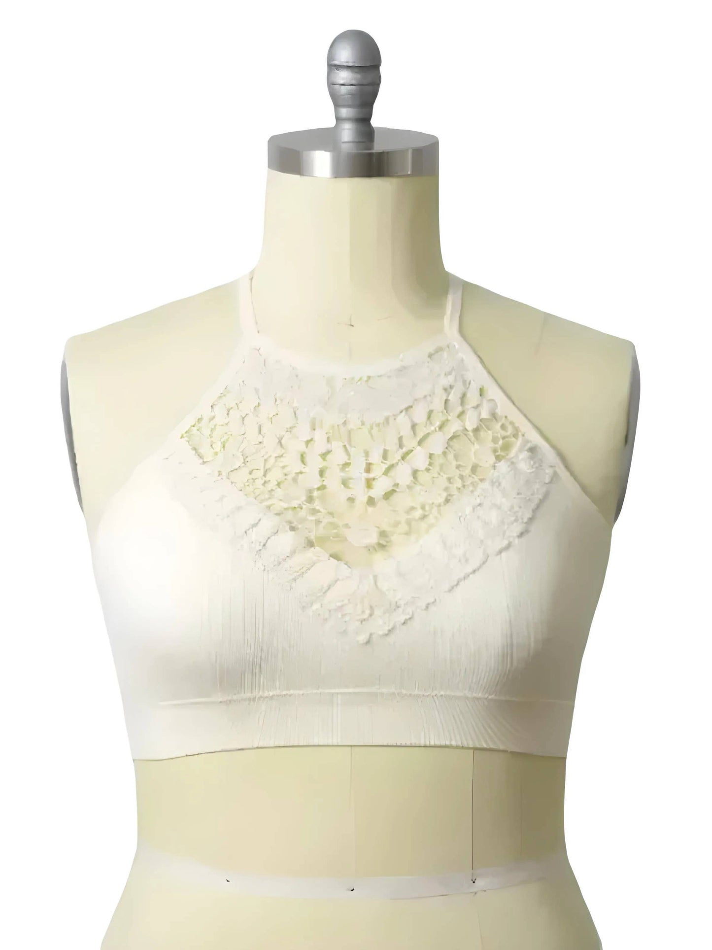 Ivory Crochet Lace Bralette (XLARGE)