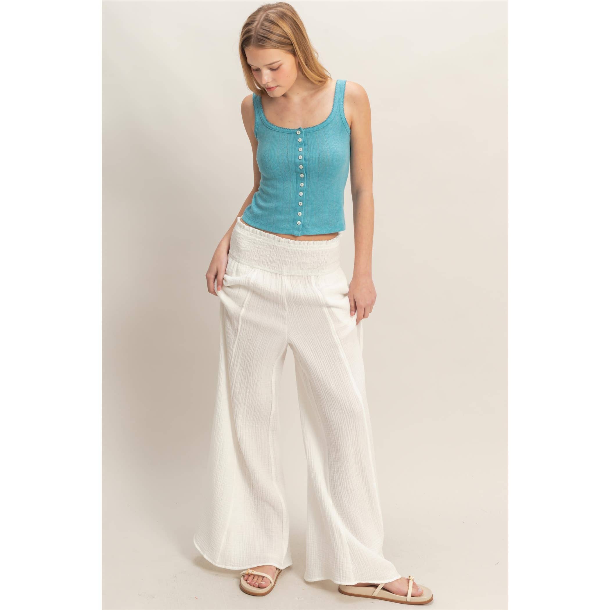 The Jessie Wide-Leg Pants (S-L)(2 Colors)