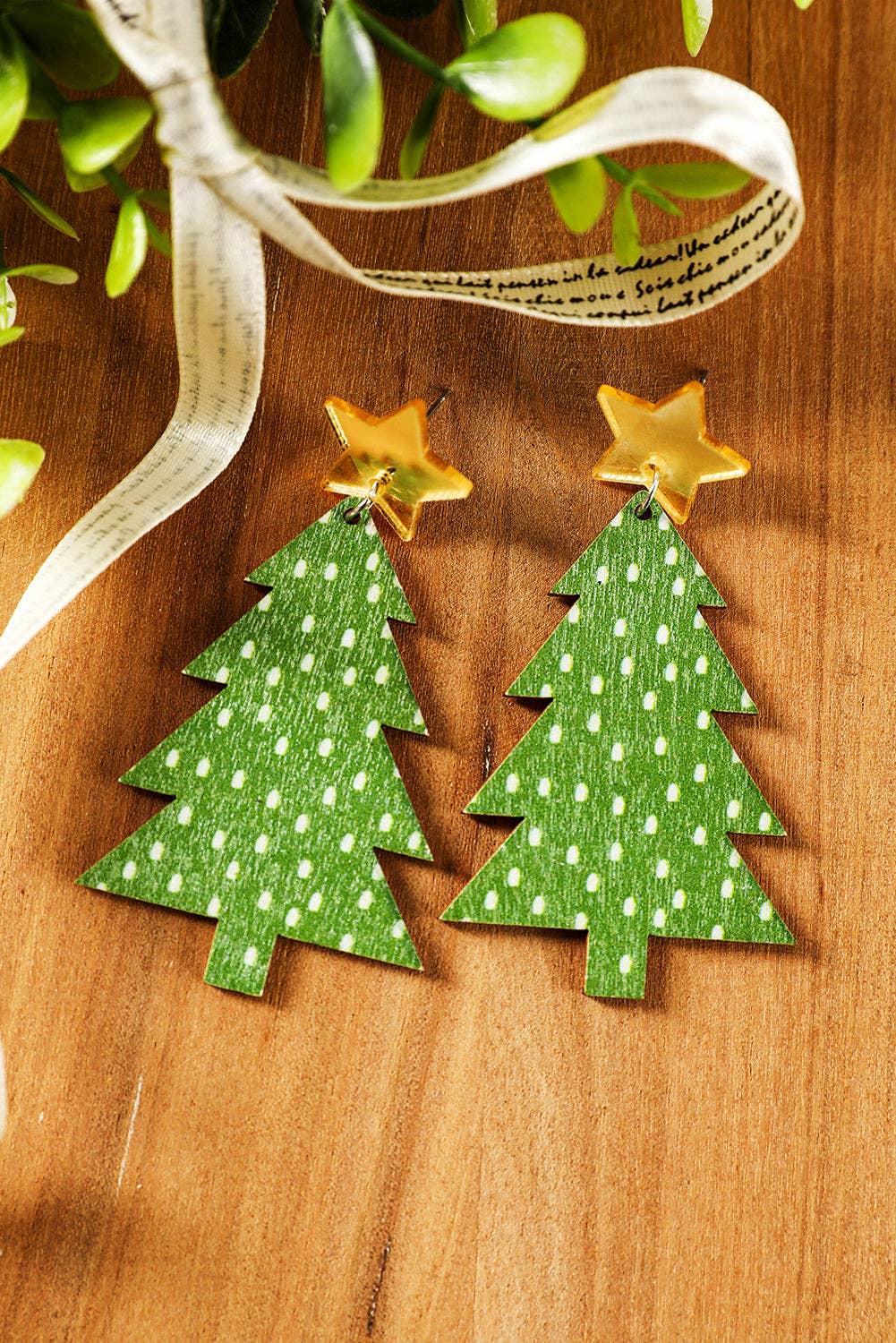 SALE! Christmas Tree Earrings