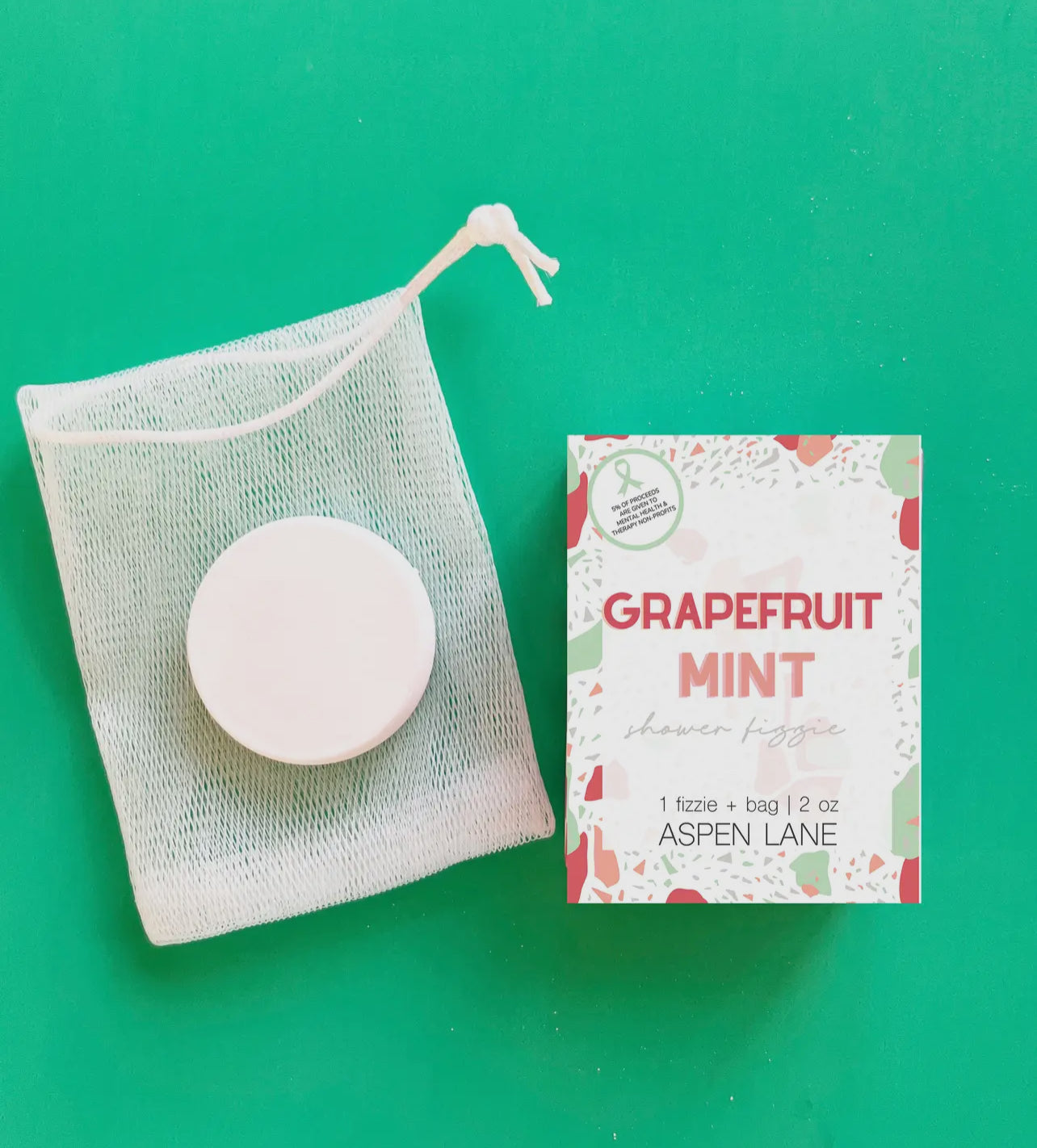 Grapefruit Mint Shower Steamer W/ Bag