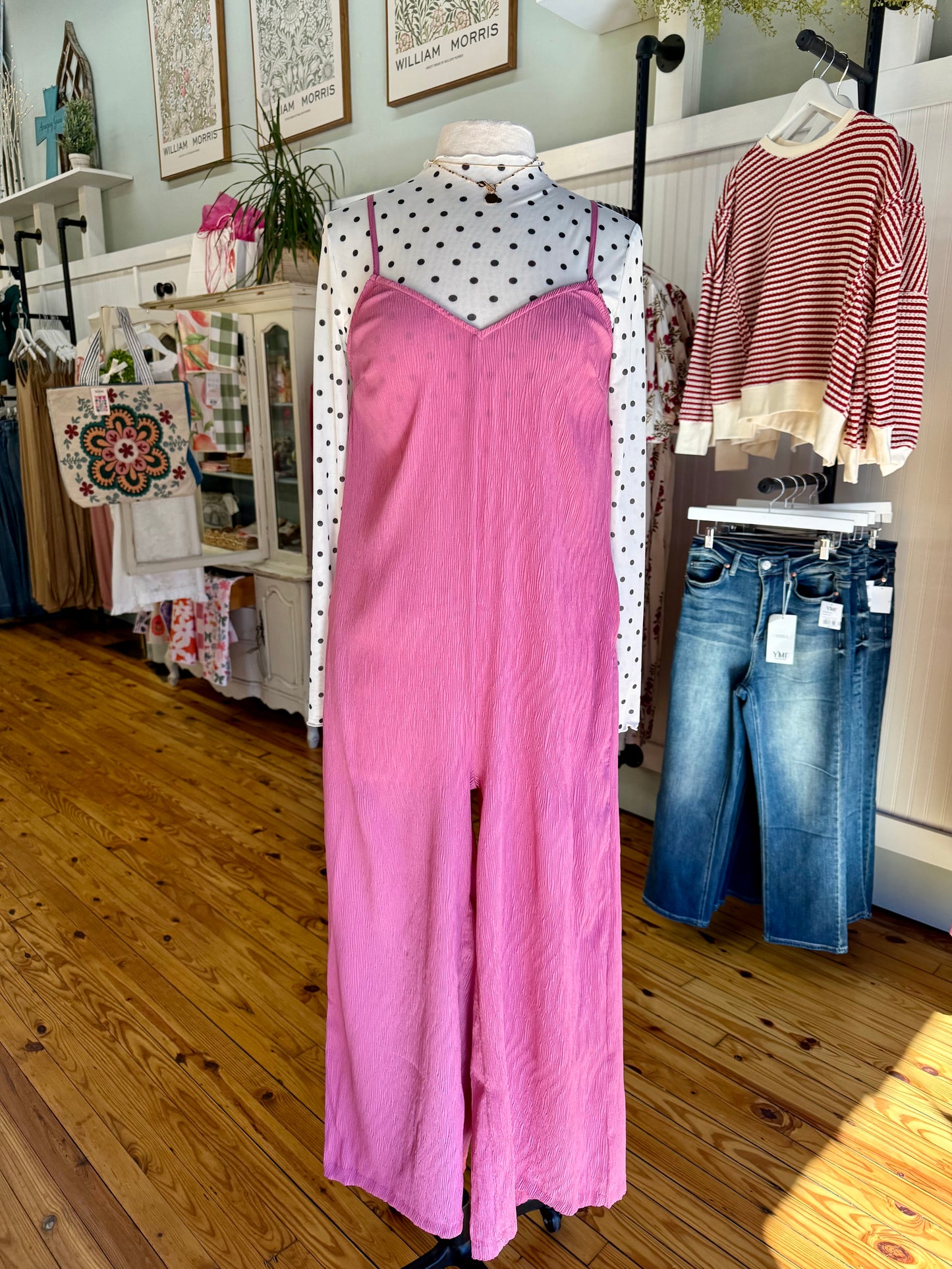 The Janie Pleated Wide Leg Jumpsuit w/ Pockets (S-L)(3 Colors)