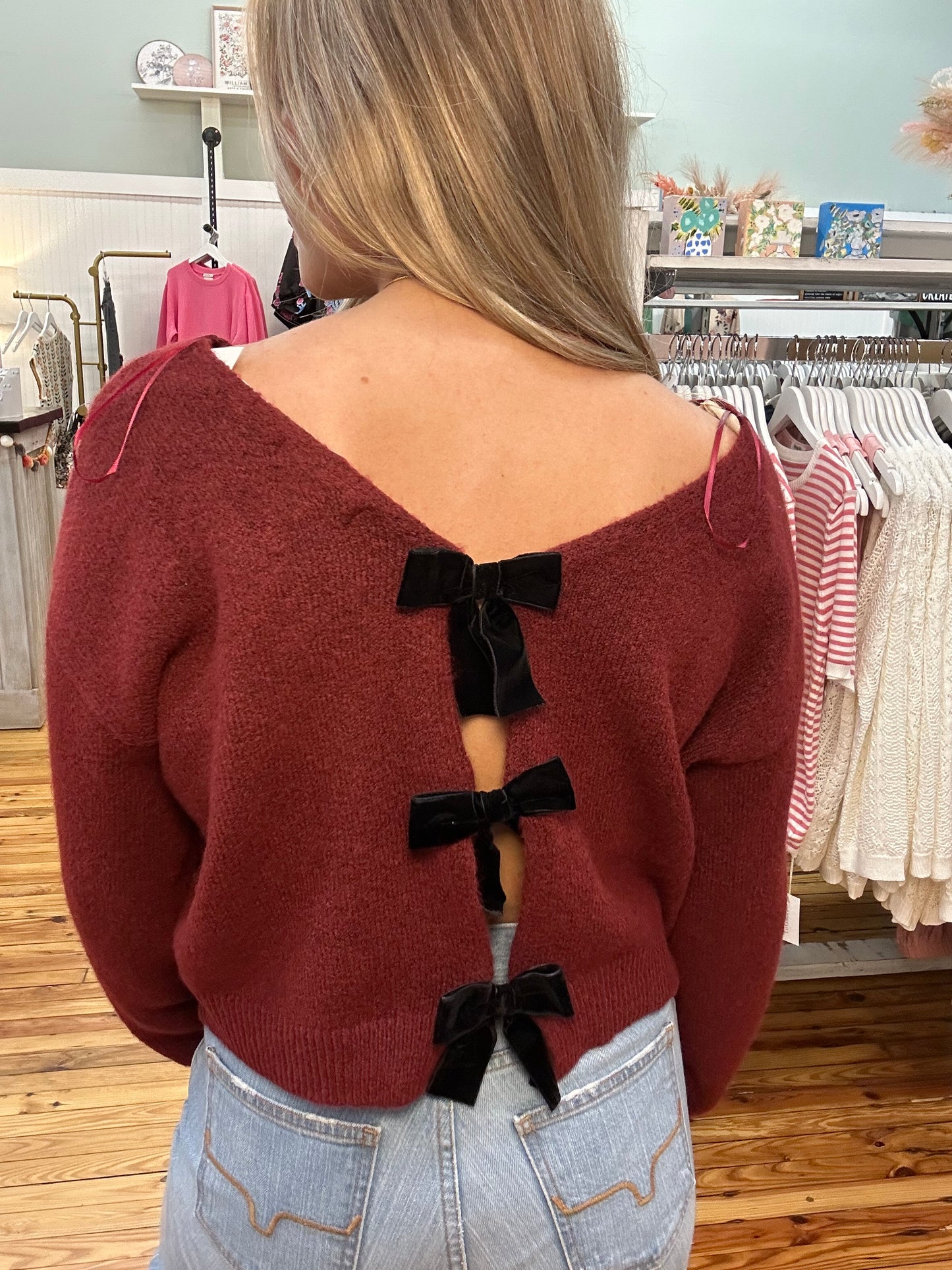 SALE!!The Ansley Bow🎀 Sweater (S-L)