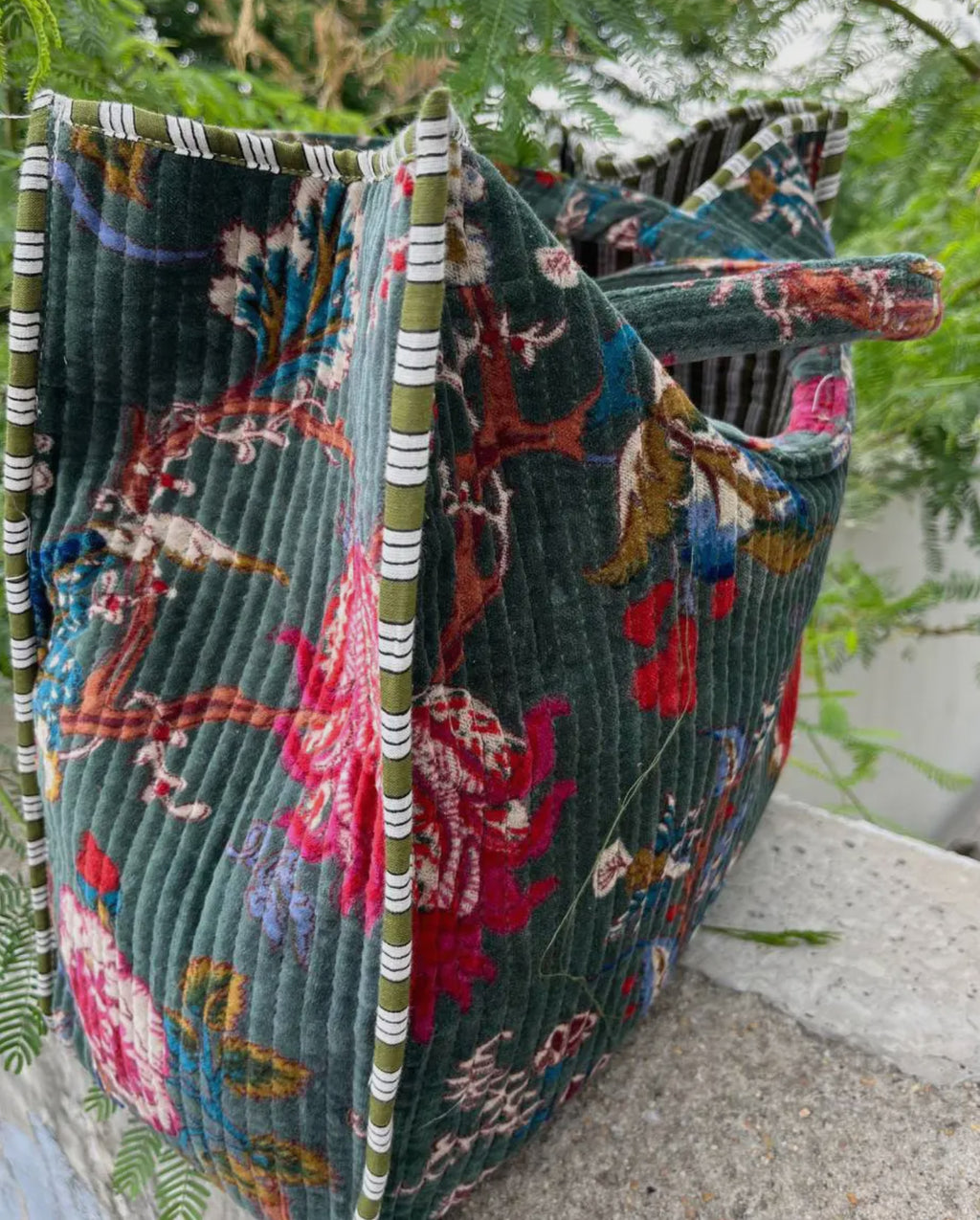 The Blossom Velvet Bag