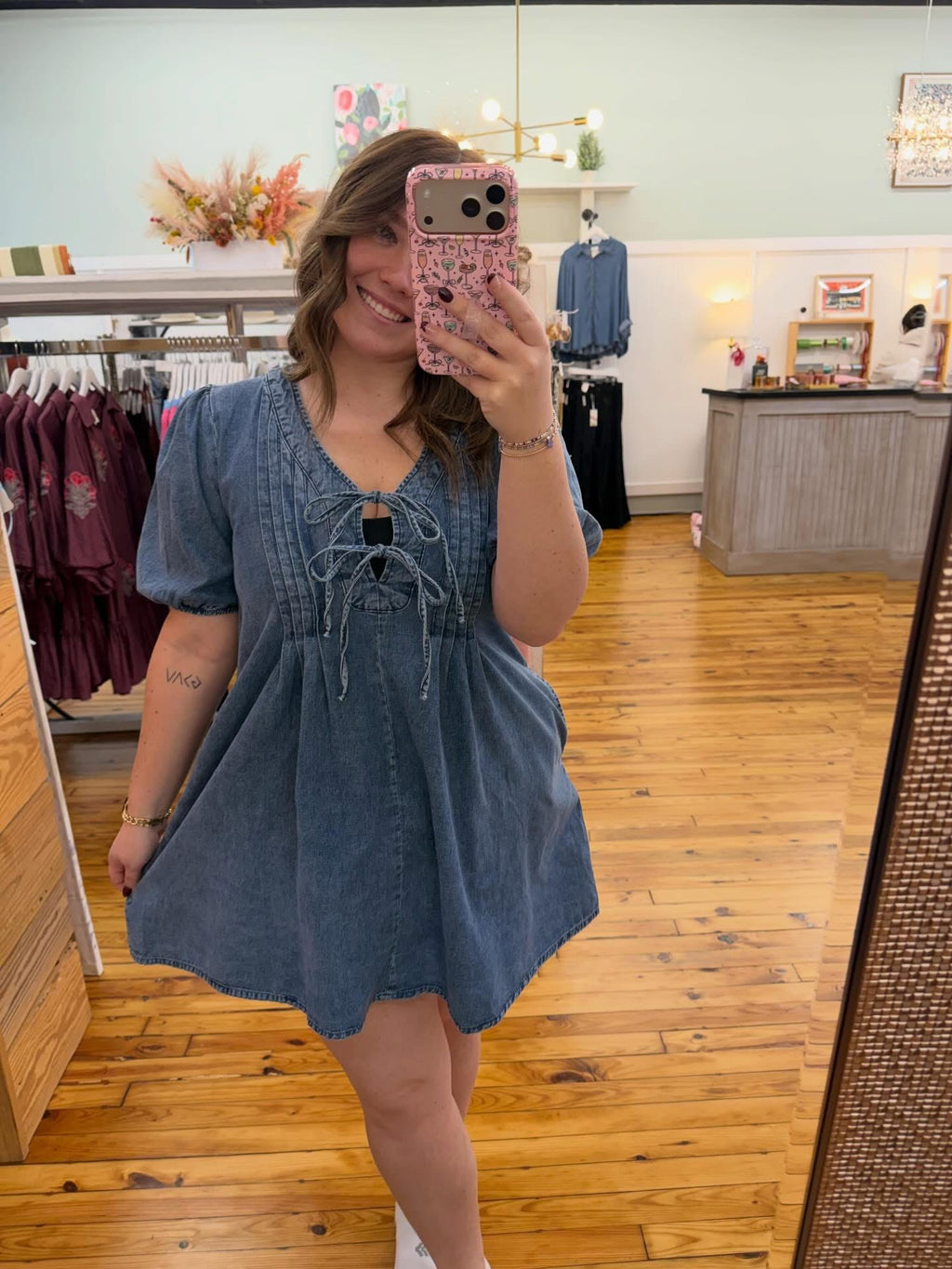 The Emmie Denim Dress (S-L)