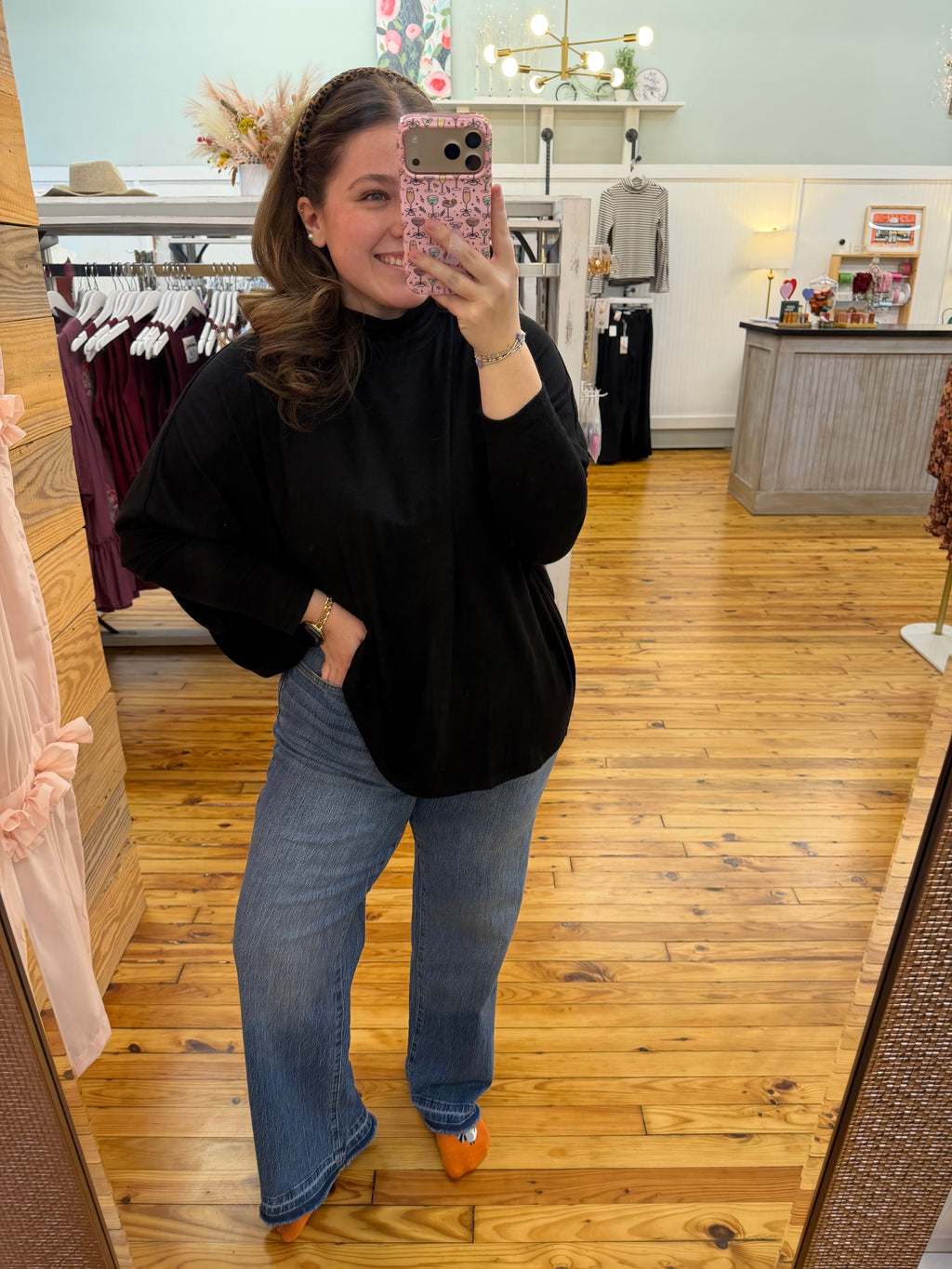 High Rise Wide Leg Jeans with Raw Hem (Women’s sizes 4-14)