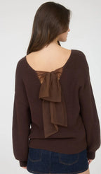 The Kimberly Sweater/ 🎀 Bow in the Back (S-L)(2 COLORS)