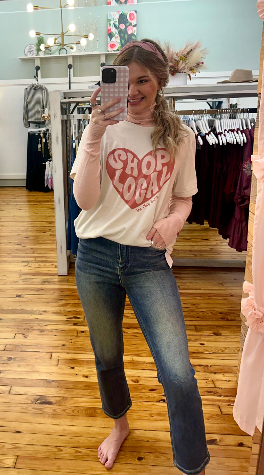 Shop Local Graphic Tee (The Clay Birch)(S-3X)