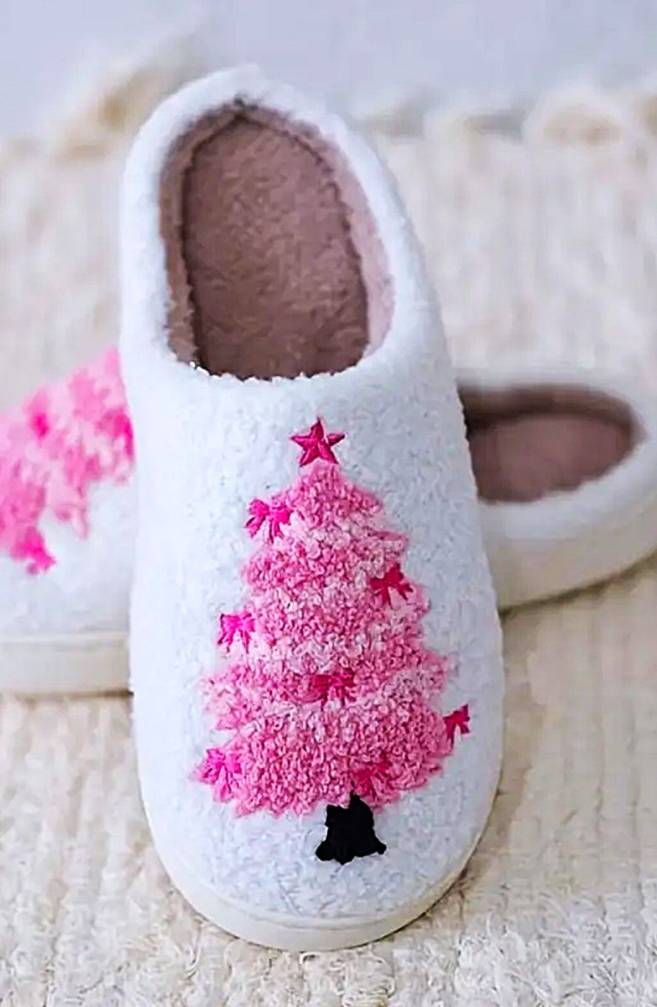 PLUSH COZY SLIPPERS (US 8.5-9.5)(2 options)